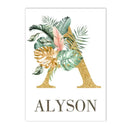 Safari Animal Custom Name Wall Art Prints by Axyaa for Kids Room Decor