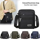Axyaa Waterproof Single Shoulder Bag with Multiple Layers and Secure Zipper