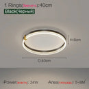 Axyaa Modern Luxury Nordic LED Living Room Lights Circular Fixtures