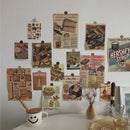 Axyaa Nordic Retro Wall Decor Photo Card Stickers DIY Art Postcard Set