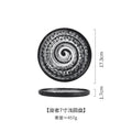 Axyaa Ceramic Stone Pattern Steak Plate for Pasta, Pizza & Japanese Cuisine