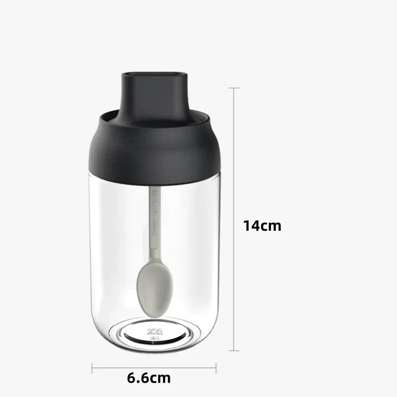 Axyaa 250ml Spice Jar with Moisture-proof Lid and Spoon