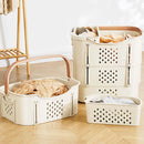 Axyaa Large Foldable Clothes Storage Basket Box: Student Dormitory Organization Solution