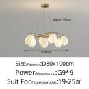Axyaa Modern Gold Black Glass Chandeliers for Home Restaurant Villas