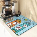 Starry Sky Absorbent Drying Mat - Axyaa Kitchen & Dining Table Mats