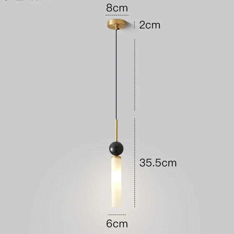 Copper Bedroom Dining Room Pendant Light by Axyaa - Elegant Chandelier for Room Decor