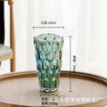 Axyaa Crystal Glass Hydroponic Vase for Art Flower Arrangement and Decor