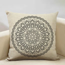 Axyaa Hamsa Cushion Cover, Mandala Sofa Pillow Case, 45x45cm