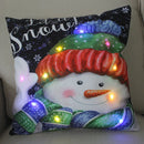 Axyaa LED Christmas Pillow Cover for Festive Holiday Decor
