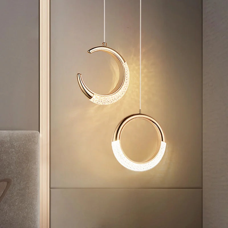 Nordic Crystal Pendant Lights by Axyaa: Elegant Indoor Ceiling Lamp for Home Lighting