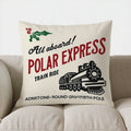 Olde Fashioned Candy Canes Pillow Cover by Axyaa - Northpole Theme
