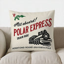 Olde Fashioned Candy Canes Pillow Cover by Axyaa - Northpole Theme