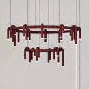 Axya Nordic Iron Art U-Shaped Chandelier for Living Room, Restaurant, Bar, and Bedroom
