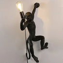 Axyaa Monkey Pendant Lamp: Hemp Rope Creative Wall Sconce Light