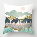Axyaa Nordic Moon Metal Painting Pillowcase for Home Sofa Decor - 40*40 & 60*60