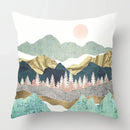 Axyaa Nordic Moon Metal Painting Pillowcase for Home Sofa Decor - 40*40 & 60*60