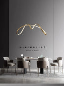 Axyaa LED Chandelier Copper Dining Room Bedroom Pendant Lights Fixtures