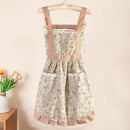 Axyaa Floral Kitchen Apron with Pocket - Sleeveless & Breathable