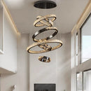 Axyaa Crystal Chandelier Stair Pendant Living Room Lighting Interior Pendant Lights