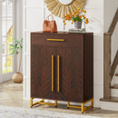 Axyaa Shoe Cabinet: Modern 20-Pair Shoe Storage with Drawer and Shelves