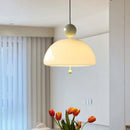 Cream Glass Medieval French Pendant Light by Axyaa for Living Room and Bedroom