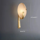 Axyaa Natural Marble Alabaster Wall Lamp for Elegant Living Spaces