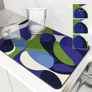Axyaa Geometric Color Diatom Kitchen Drain Pads - Set of 4