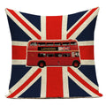 Axyaa British Flag Soldiers Pillow Cover - London England Theme