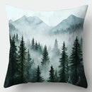 Axyaa Deep Mountain Morning 4pcs Sofa Pillow Case Set, 45x45cm, Home Decor