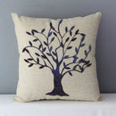 Axyaa Trees Printed Cozy Cushion for Living Room - Home Decor Pillowcase 45x45cm