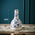 Axyaa Luxury Blue & White Porcelain Vases: New Chinese Ceramics for American Retro Home