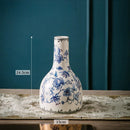 Axyaa Luxury Blue & White Porcelain Vases: New Chinese Ceramics for American Retro Home
