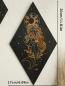Axyaa Wooden Butterfly Wall Decor - Boho Witchy Home Pediments for Bedroom Decor
