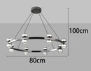 Axyaa Modern Chandelier Stair Pendant Lamp Living Room Interior Lighting