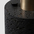 Axyaa Black Stone LED Pendent Lamp for Modern Home and Coffee Shop Décor