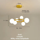 Axyaa Magic Beans Glass Ball LED Ceiling Chandelier – Modern Home Decor Lighting