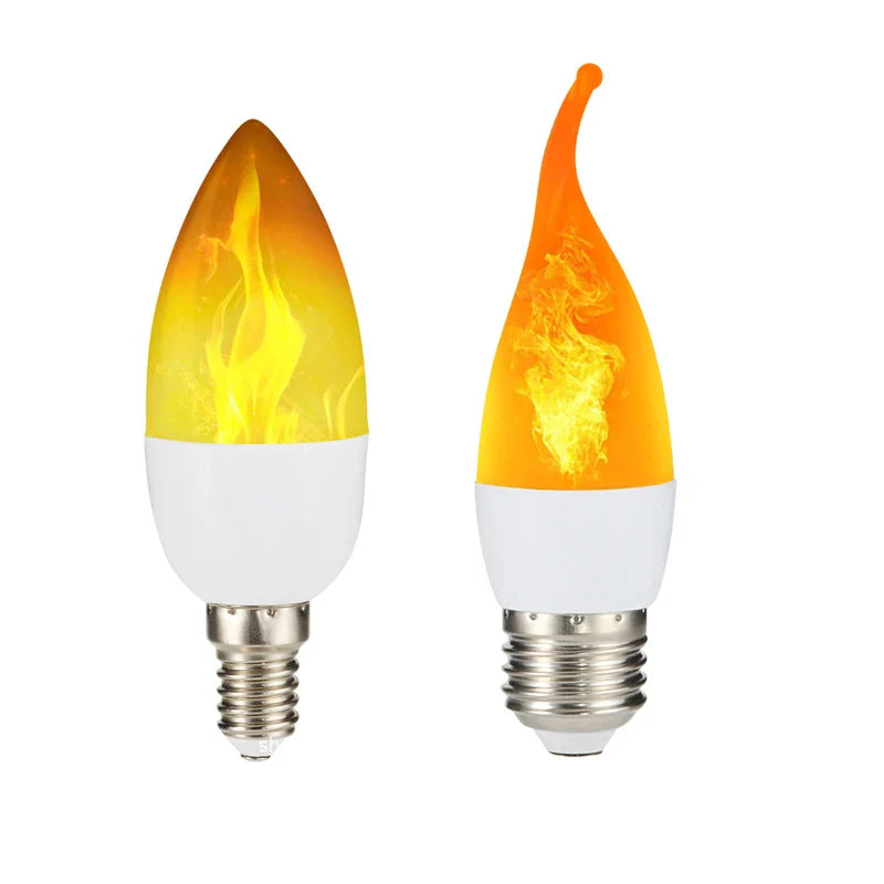 Axyaa LED Flame Bulb 5W E14 Corn Lamp Dynamic Flickering Candle Light