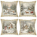 Axyaa Christmas Winter Pillowcase Set
