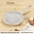 Axyaa Ceramic Non-Stick Wok Pan for Induction and Gas Stoves