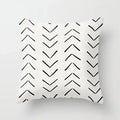 Pink Geometric Pillowcases for Living Room Sofa Decor by Axyaa