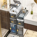 Axyaa Narrow Storage Cabinet: Multi-Tier Slim Organizer for Bathroom/Living Room