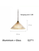 Axyaa LED Glass Chandelier for Bedside Bar Dining Room Home Decoration