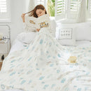 Axyaa Bamboo Fiber Summer Cool Quilt Blanket Single Thin Nap Air Conditioner Blanket