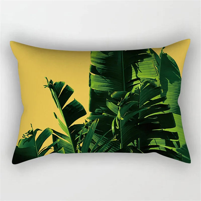 Yellow Geometric Cushion 30x50 Pillowcase for Living Room Sofa and Bed - Axyaa Home