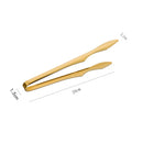 Axyaa Stainless Steel BBQ Tongs with Non-Slip Handle for Home Cooking