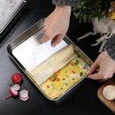 Axyaa Stainless Steel Food Storage Tray for Restaurant and Hotel Dinnerware