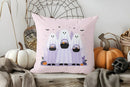 Axyaa Cute Ghost Pumpkin Halloween Pillow Cover
