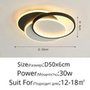 Axyaa LED Ceiling Lamp Remote Control Modern Home Interior Lighting Fixture