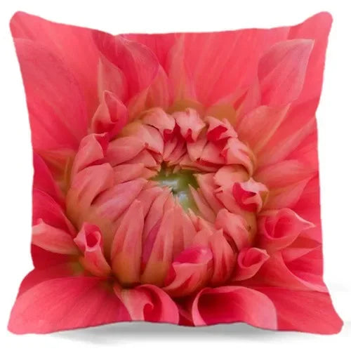 Axyaa Chrysanthemum Floral Polyester Cushion Cover Home Decor Pillowcase