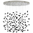 Axyaa Crystal Chandelier: Modern Lobby Artistic Lighting for Hotel, Living Room